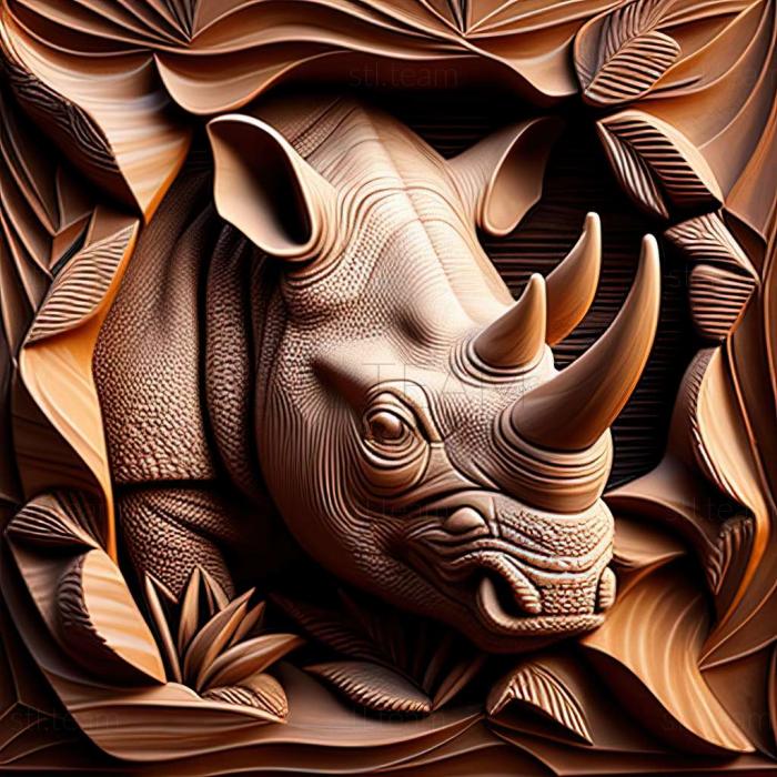 3D модель Носорог насута (STL)